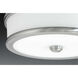 Green Ave LED 10.5 inch Brushed Nickel Flush Mount Ceiling Light, Progress LED